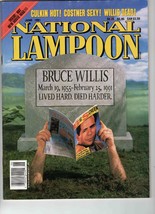 VINTAGE June 1991 National Lampoon Magazine Bruce Willis - $14.84