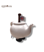 Tony Carter Collectible Teapot English Flag With Original and Rare Feet-... - $67.46