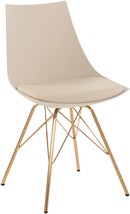OSP Home Furnishings Oakley Mid-Century Modern Bucket Chair, Cream - £109.50 GBP