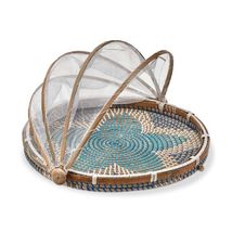 Round Seagrass Food Cover - Blue, Multi - £47.41 GBP