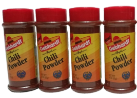 Gebhardt CHILI POWDER 3oz (4 FOUR Pack) Made in Texas - £20.99 GBP