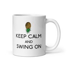 Swinger Coffee &amp; Tea Mug Upside-Down Pineapple Symbol Swinging Lifestyle - £15.94 GBP+