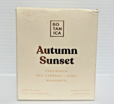 Botanica Autumn Sunset Limited Edition 100% Soy Candle 8oz and Candle Holder - £13.45 GBP
