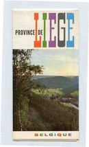 Province de Liege Belgium Brochure Map - £13.60 GBP