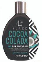 Black Cocoa Colada Tanning Lotion with 200X Black Bronzing Rum by Brown ... - $27.72
