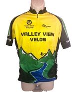 Cycling Bike Jersey Mens Medium Yellow Green Black Short Sleeve Extra Po... - €20,20 EUR