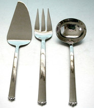 Waterford Lismore Bead Flatware 3 Piece Serving Set 18/10 Stainless New - £26.02 GBP