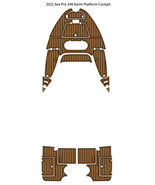 2022 Sea Pro 248 Swim Platform Cockpit Pad Boat EVA Foam Teak Deck Floor... - $1,092.79 CAD