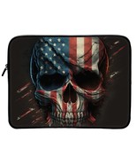 Skull Mac Book Pro 16&quot; Sleeve - USA Print Laptop Sleeve - Graphic Mac Bo... - $39.27