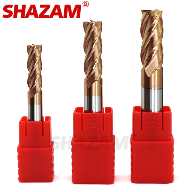 Milling Cutter Alloy Coating Tungsten Steel Tool Cnc hing Hrc55 Endmill SHAZAM T - $215.05