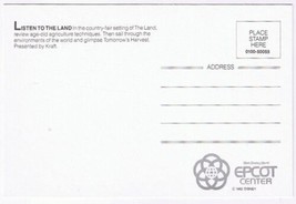 Postcard Walt Disney Epcot Center Land Listen To The Land - £2.35 GBP