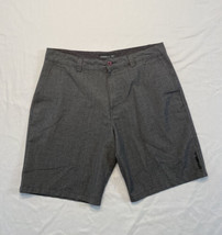 O’Neill Flat Front Gray Shorts Mens Waist 36” Chino Casual  - $11.65