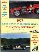 Thompson Speedway October 1978-World Series of Speedway racing program- - £53.48 GBP