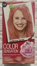 Garnier Color Sensation Hair Color Cream California Sunset 7.26 Corral Pink - £9.51 GBP