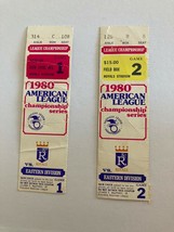 1980 American League Championship Series Game 1 &amp; 2 Tickets Kansas City Royals - £39.17 GBP