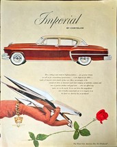 Imperial By Chrysler Roses Highway Fashion Beauty 1953 Vintage Print Ad - $179.11 MXN