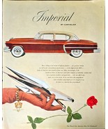 Imperial By Chrysler Roses Highway Fashion Beauty 1953 Vintage Print Ad - $13.15 CAD