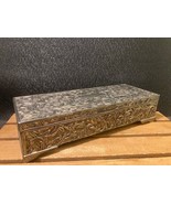 Vintage Godinger Silver Art Ornate Plated Detailed Design Jewelry Box 9" - $19.50