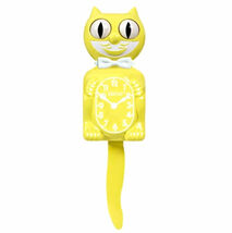 Yellow Spring Daffodil Kit-Cat Klock kat Clock - $74.95