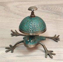 Brass Frog Style Ornate Hotel Front Desk Bell Vintage Sale Service Count... - £28.04 GBP