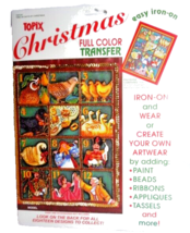 Topix Twelve Days Of Christmas Easy Iron-On Transfer Holiday Decor Vinta... - £9.56 GBP