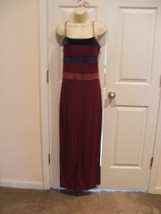 New Newport News Burgundy Long Formal Gown Dress Size 10 - £63.64 GBP