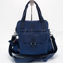 NWT Kipling HB6297 Pahneiro Crosbody Shoulder Bag Purse Nylon Ink Blue Tonal 104 - £55.11 GBP