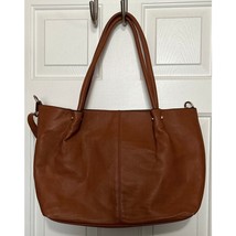 New Directions Women&#39;s Brown Large Leather Tote Bag - $31.99 CAD