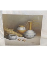 Oil &amp; Sand Painting Signed 24x20 Artist MARIO JUNG - $1,219.93 MXN