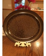 Vintage Franciscan MADEIRA Green Band Floral Earthenware Oval Serving Pl... - $17.75