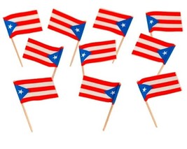 100 Puerto Rico Flag Toothpicks - £3.12 GBP