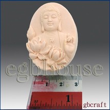Buddha with Lotus – Guest Soap Candle Polymer clay push resin silicone mold - $24.75