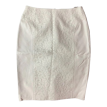 Yvonne De Marie For Revue Womens Straight Skirt White Midi Lace Lined 2 New - £14.90 GBP
