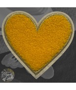 Heart in Yellow Iron On Patch Applique Embellishment - $4.38 CAD