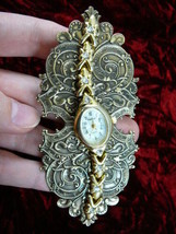 (bb-33) Pieve Nicol watch clock Victorian repro BRASS pin brooch gold fashion - £21.65 GBP