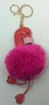 Royal Deluxe Accessories Hot Pink Pom Pom Flamingo Keychain, Free Shipping - £6.30 GBP