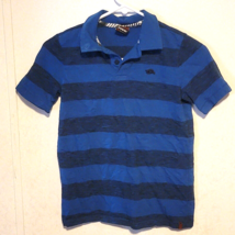 Boys Tony Hawk Polo Blue Striped Button Collar  sz M 10/12 - £6.87 GBP