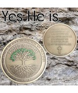 Christian Challenge Coin | Rooted in Christ - Psalm 18:2 Deuteronomy 31 ... - $349.95 MXN