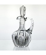 American Brilliant Notched Prism Cut Vinegar or Oil Cruet, Antique ABP, ... - $25.00