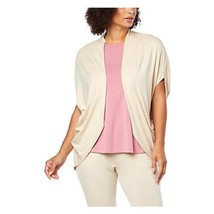 Retreat by Rhonda Shear Open-Front Cocoon Cardigan (Champagne, 1XL) - $16.79