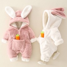 Halloween Baby Rabbit Costume Cosplay Plush One Piece Pajamas Infant Creeper  - £39.54 GBP