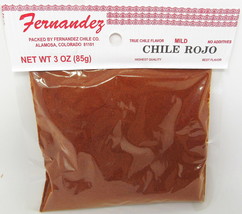 Red Chile Mild Powder Spice 3 oz  Expires 10/26 Recipe Fernandez Colorad... - $16.82