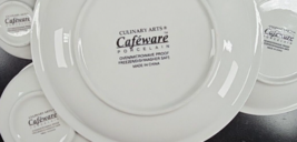 12 Pc Culinary Arts Cafeware Plate Bowl Mug Set White Restaurant Styled Dish Lot - £124.45 GBP