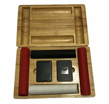 Marlboro Deluxe Poker Set With 2 Decks Of Cards and Poker Chips In Wood Case - £56.12 GBP