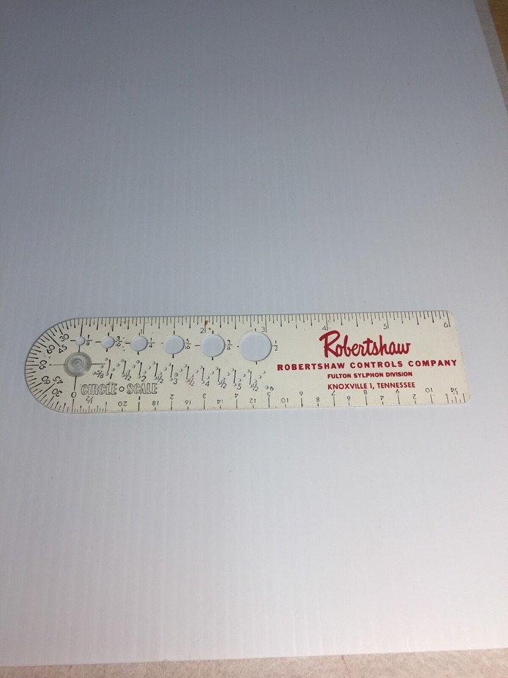 Vintage Robertshaw Controls Co, Knoxville 1, Tennesse. Vintage CIRCLE SC... - $5.69