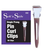  Soft N Style Single Prong Curl Clips (592) - 80pk - $27.37 CAD