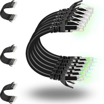Patch Cables Cat6 1Ft 24 Pack, Ethernet Patch Cable 10G, Cat 6 Patch Cable For P - £35.16 GBP