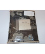 Rose Tree BRYANT PARK Black Silver contemporary floral Tailored Valance NEW - $47.19 CAD