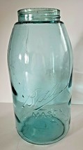 BALL MASON QUART JAR AQUA BLUE &quot;TRIPLE L&quot; NO. 11 SOFT SHOULDER - £14.76 GBP