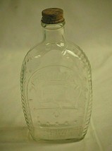 Log Cabin Syrup 1776 Bicentennial Liberty Bell Clear Glass Bottle w Original Lid - £15.45 GBP